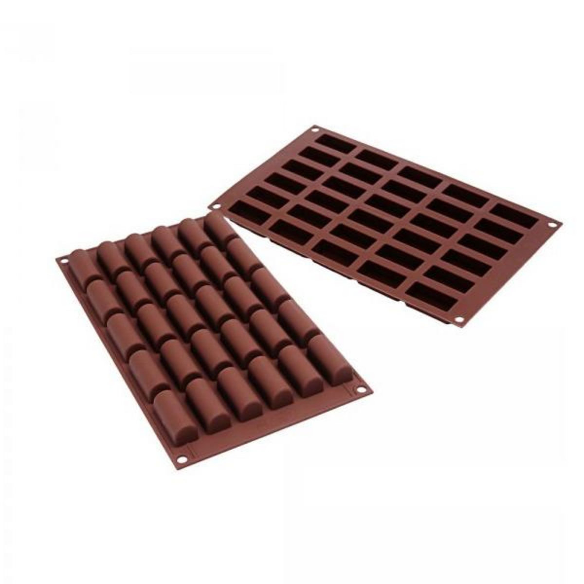 Silikomart Moule 30 mini bûches silicone - 26.129.77.0065