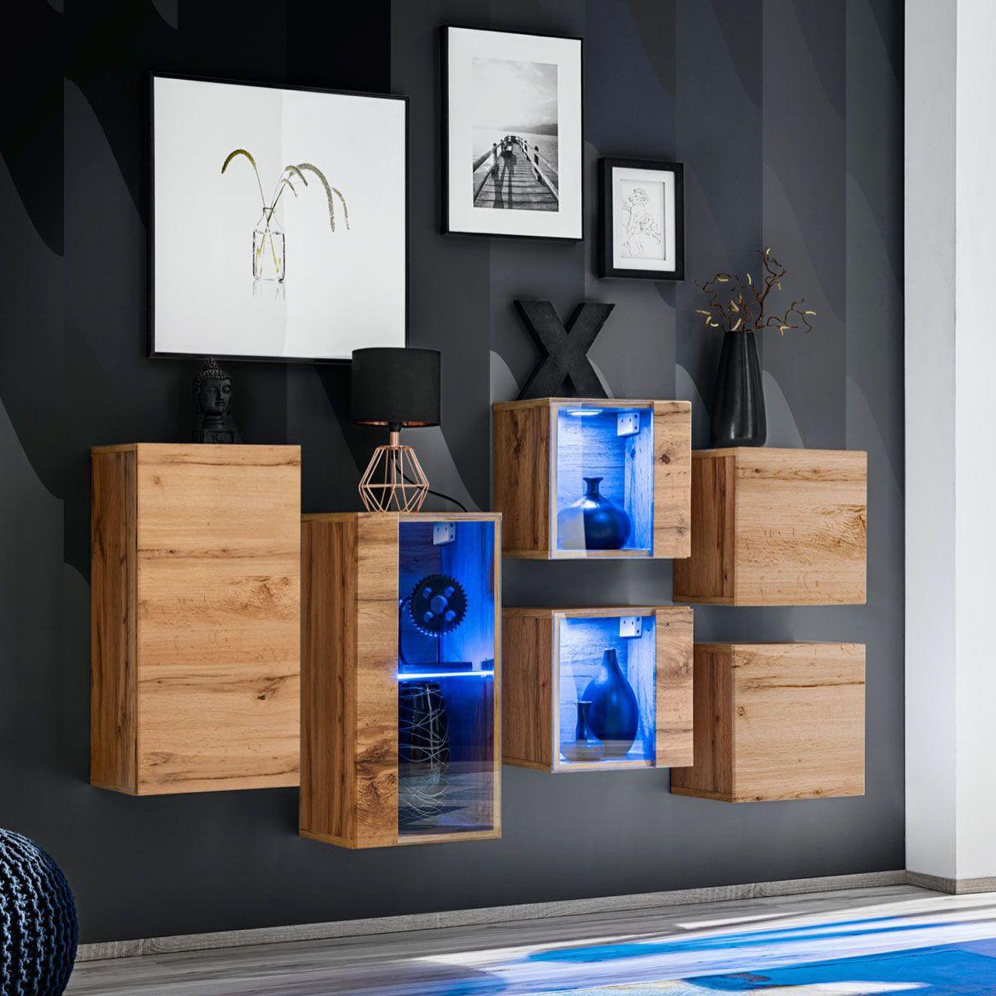 Voir la diapositive 2 : Paris Prix Meuble de rangement  switch iv  320cm naturel