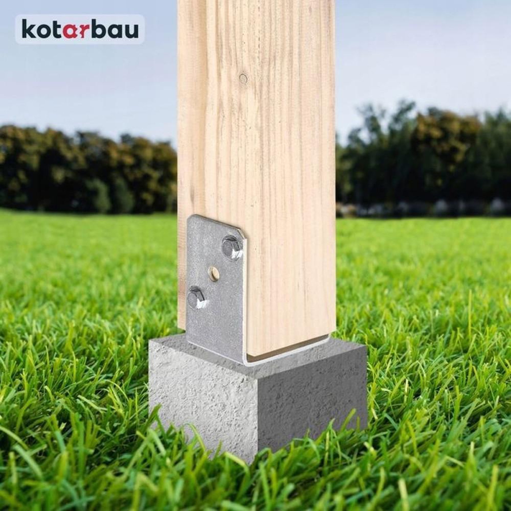 Voir la diapositive 6 : Base de poteau en U à visser 150 mm en acier galvanisé à chaud argent, platine pré-percée pour poteaux de clôture bois, béton, brique et plastique
