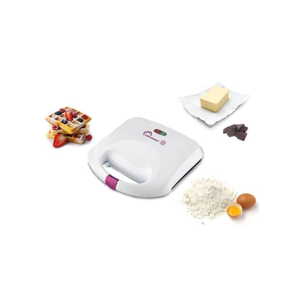 LITTLE BALANCE Croque gaufres 750w blanc - 8267
