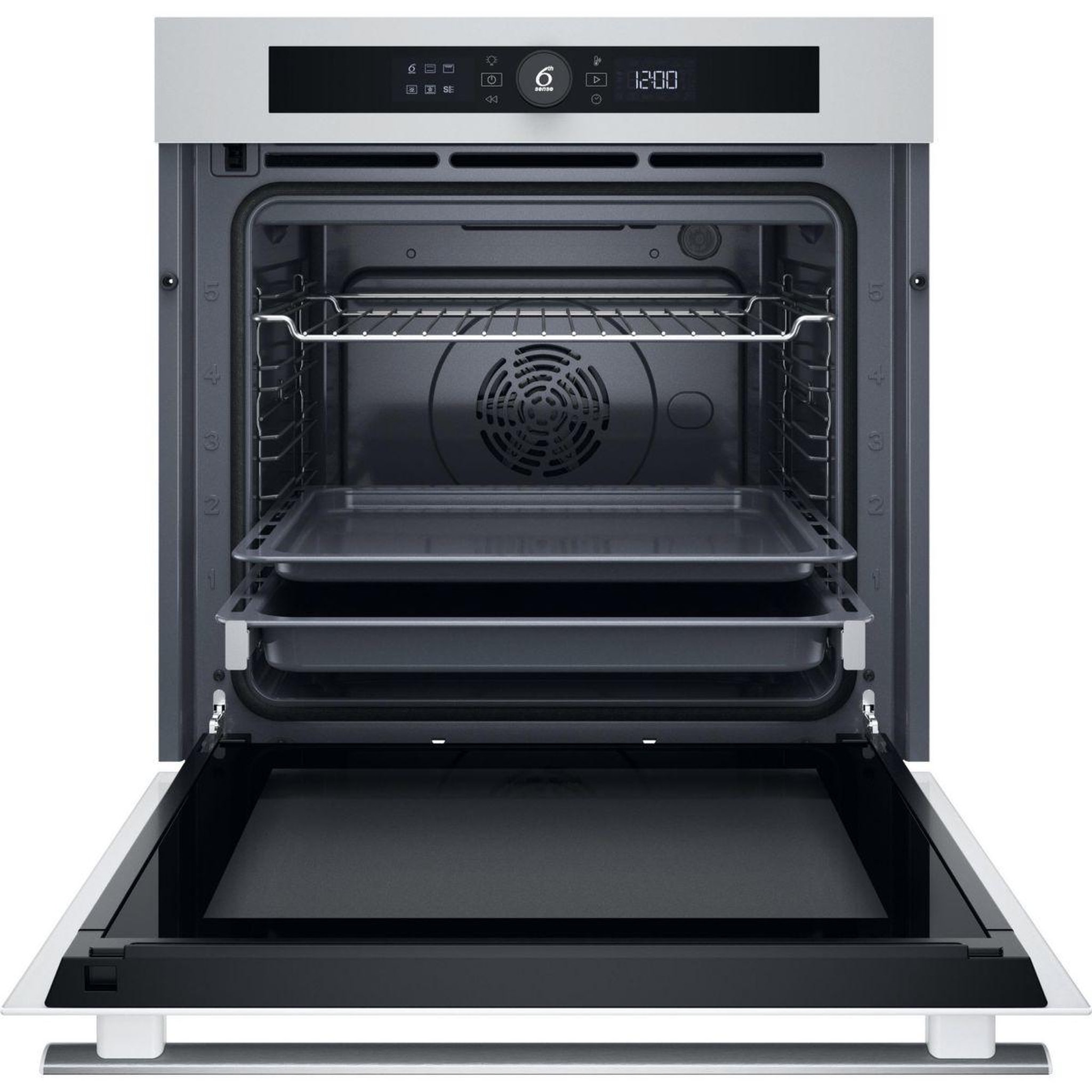 Voir la diapositive 2 : Whirlpool Four encastrable woi4s8pm1swaf - pyrolyse, 6ème sens, air fry, cuisson multi-niveaux cook4, blanc