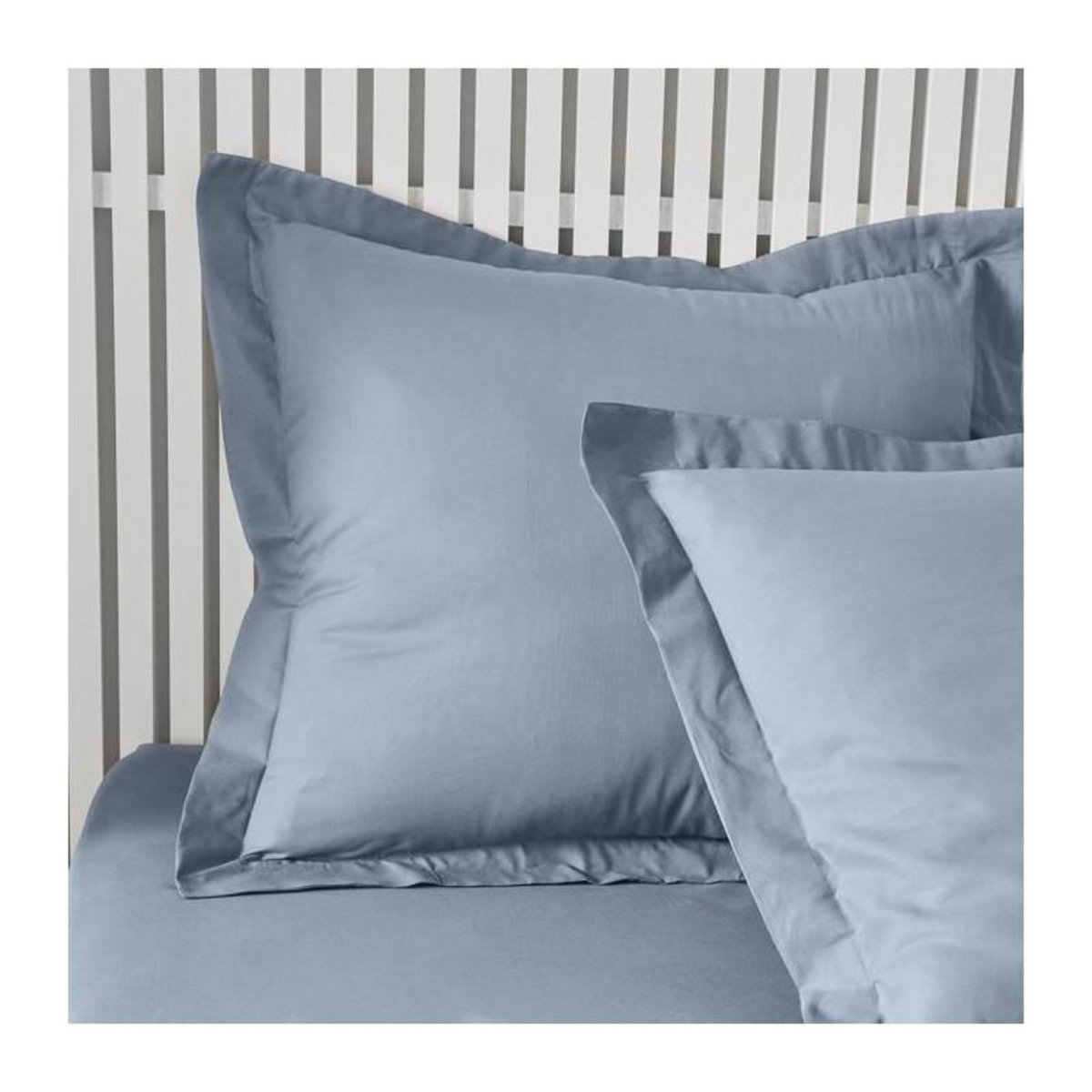 Today Taie d'oreiller TODAY Essential - 63 x 63+5 cm - 100% Coton uni - Denim