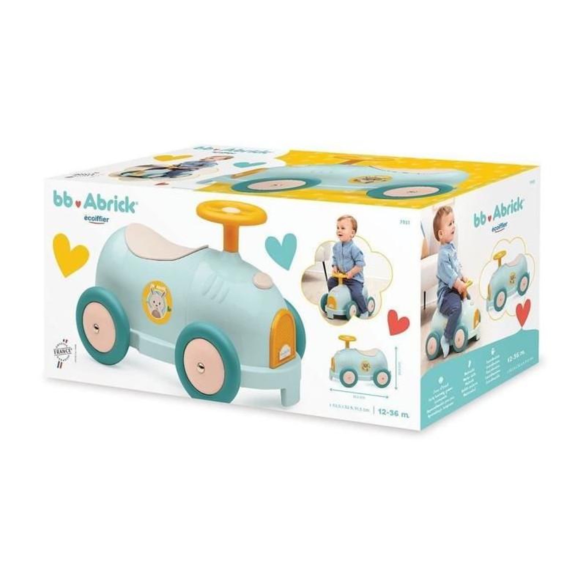 Voir la diapositive 5 : Ecoiffier Porteur Ecoiffier Bolide pastel