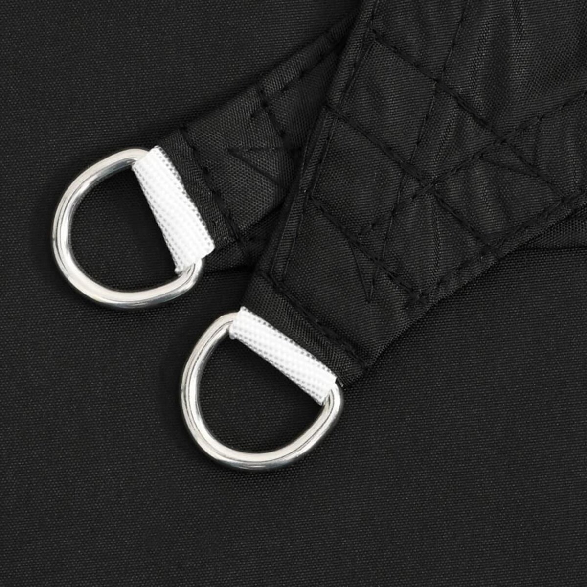 VIDAXL Voile de parasol tissu oxford triangulaire 3,5x3,5x4,9 m noir