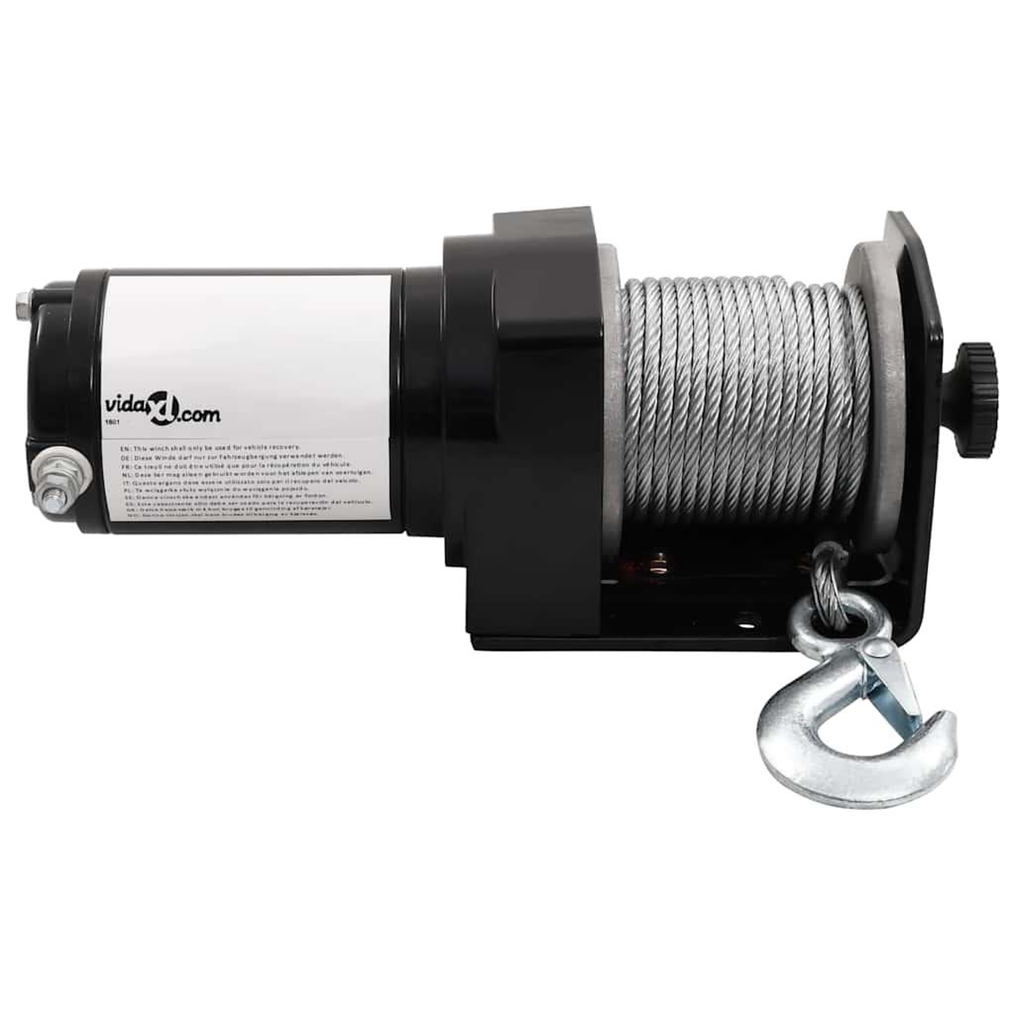 Voir la diapositive 4 : VIDAXL 12 V Treuil electrique 1360 KG avec fil et plaque de montage