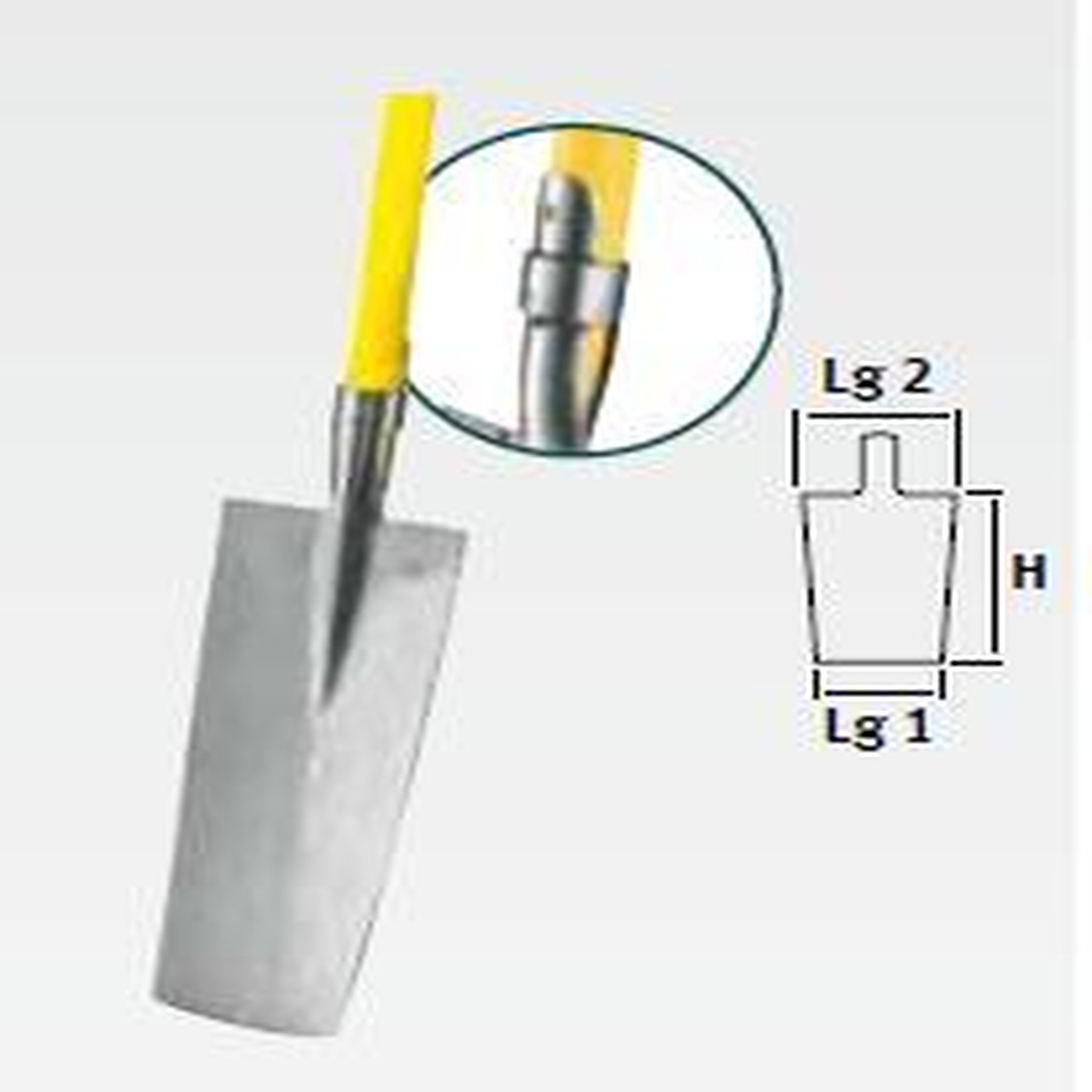 Leborgne Louchet de pépiniériste - 36 cm - manche béquille Novagrip