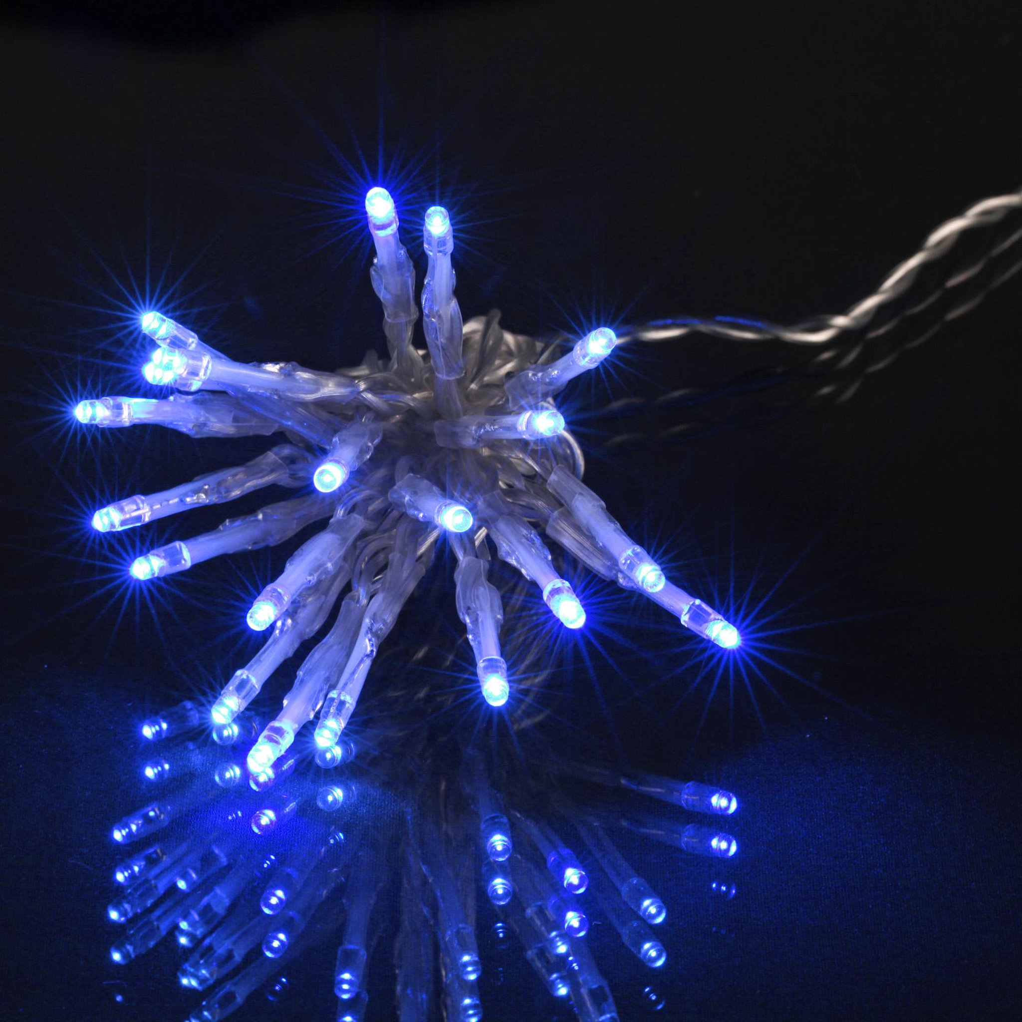 Voir la diapositive 3 : Eden Guirlande lumineuse led clignotante 50 led bleues 5 m