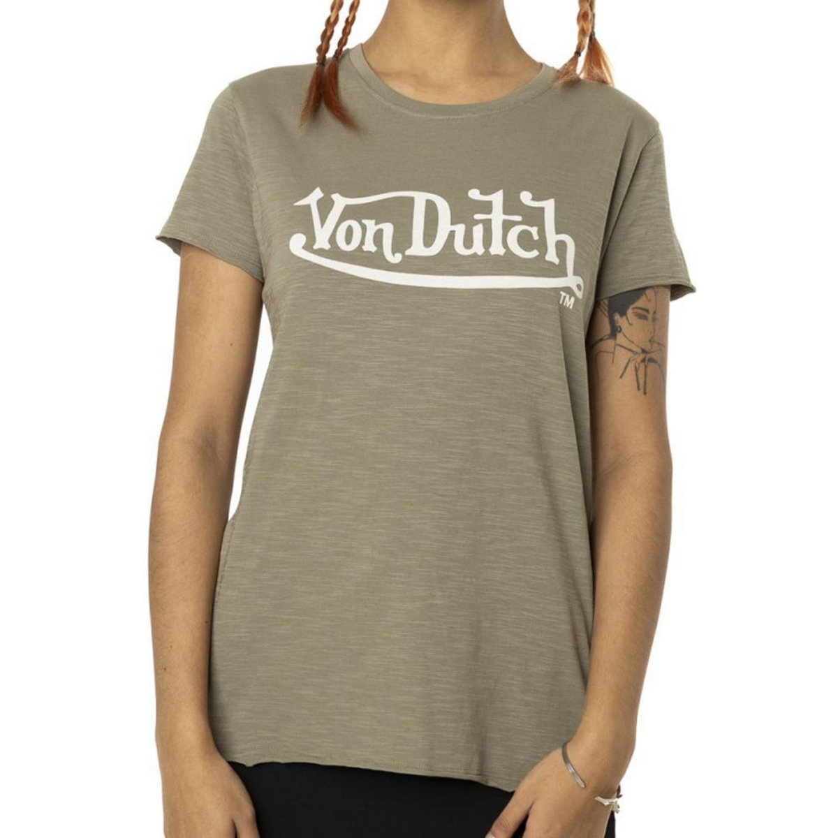 VON DUTCH T shirt  Femme Von Dutch Slub