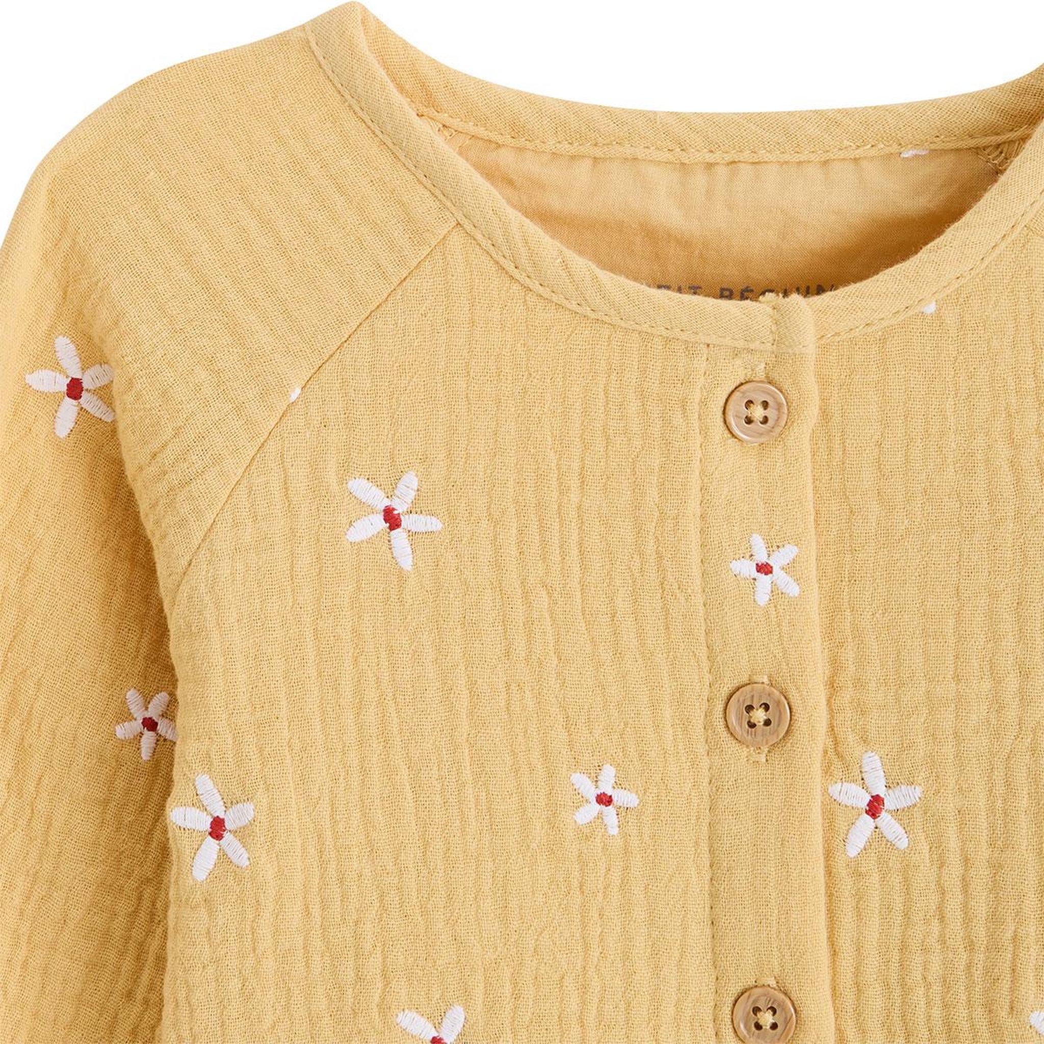 Voir la diapositive 3 : PETIT BEGUIN Blouse enfant en gaze de coton camila