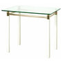 Voir la diapositive 1 : Paris Prix Table d'Appoint Design  Ruben  60cm Blanc & Or