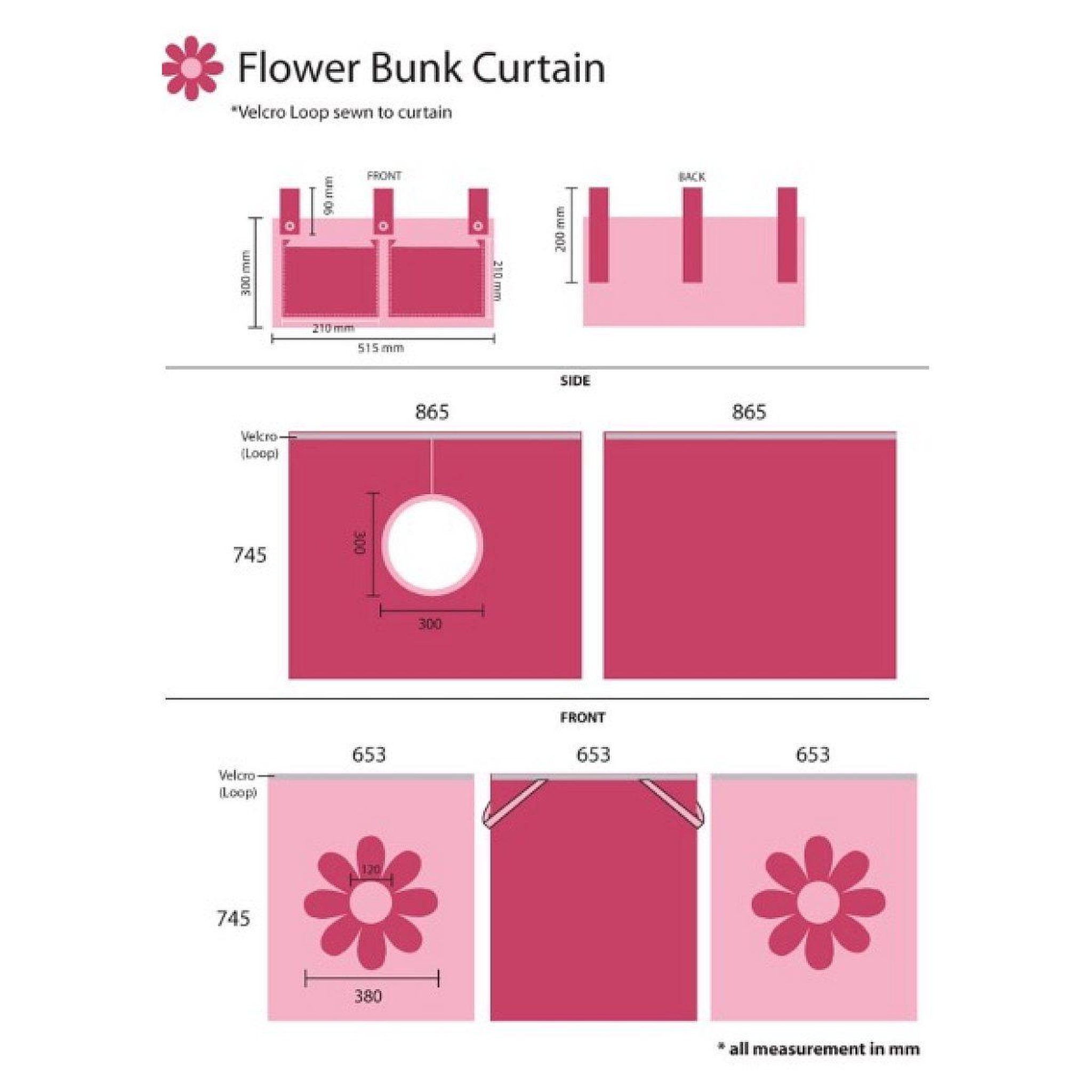Voir la diapositive 2 : Paris Prix Tente textile pour lit  pino flower  rose