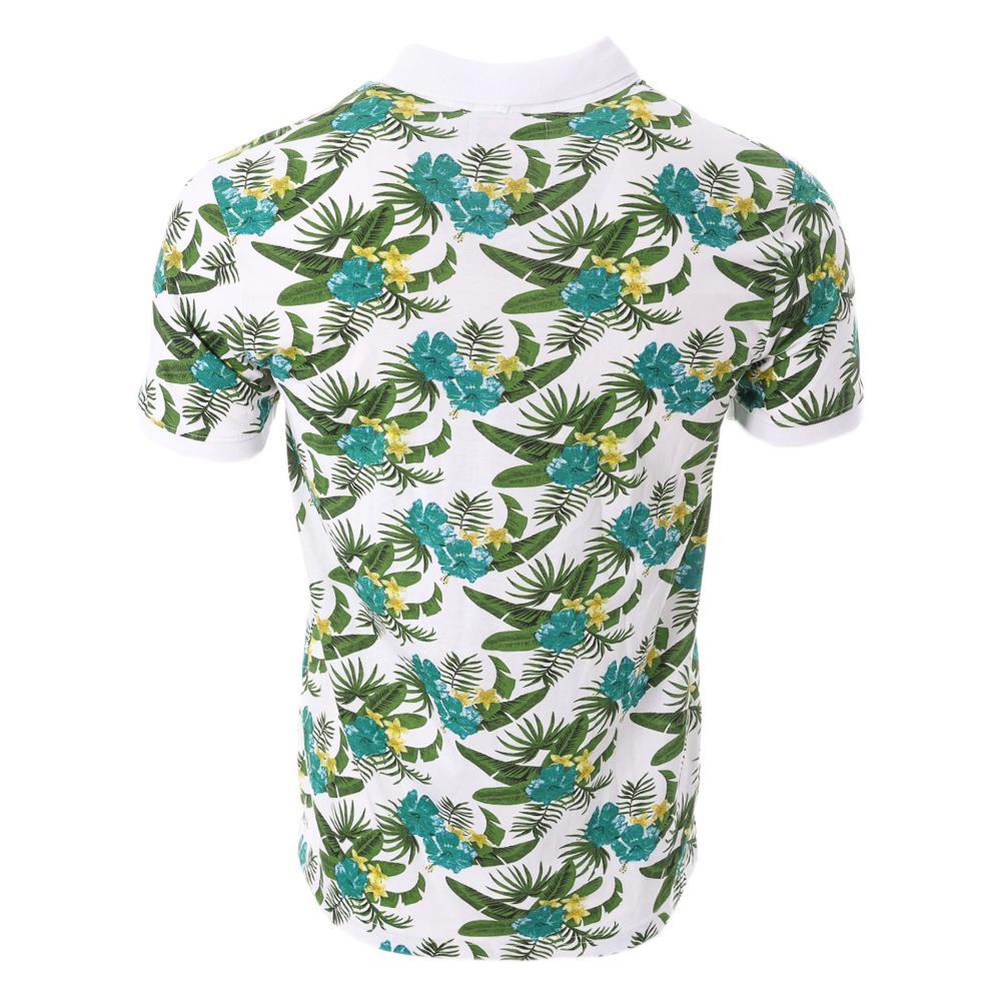 Voir la diapositive 2 : AMERICAN PEOPLE Polo /Blanc à Motifs Homme American People Paladin
