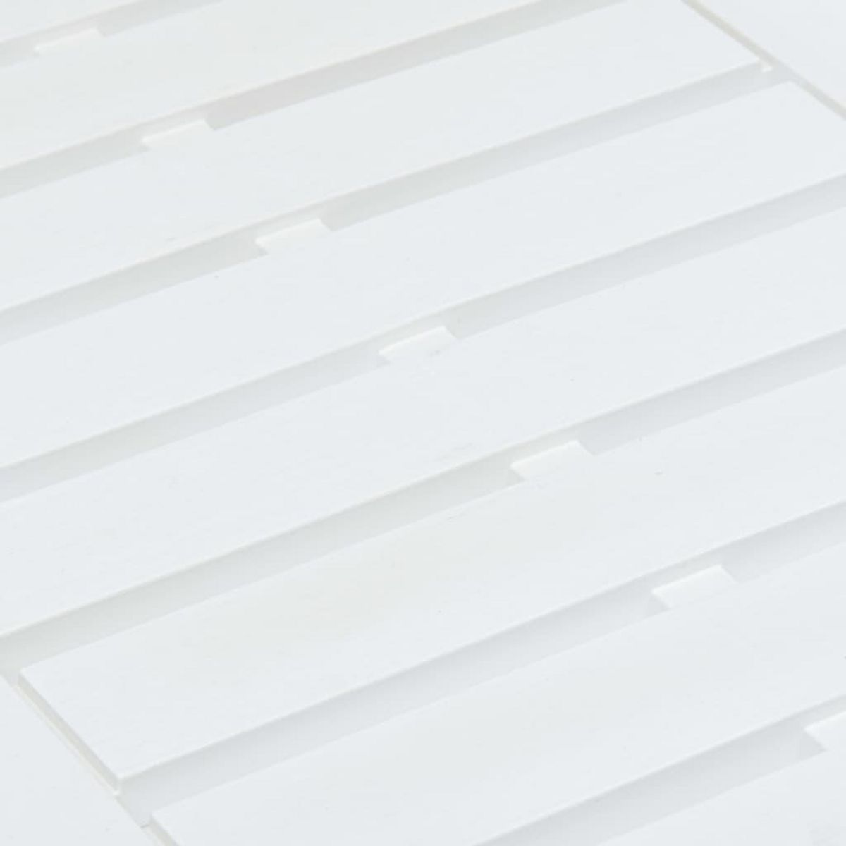 VIDAXL Table de jardin Blanc 78x55x38 cm Plastique