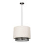 Voir la diapositive 3 : OSTARIA Suspension cylindrique métal lin Alma noire beige