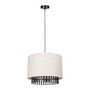 Voir la diapositive 3 : OSTARIA Suspension cylindrique métal lin Alma noire beige