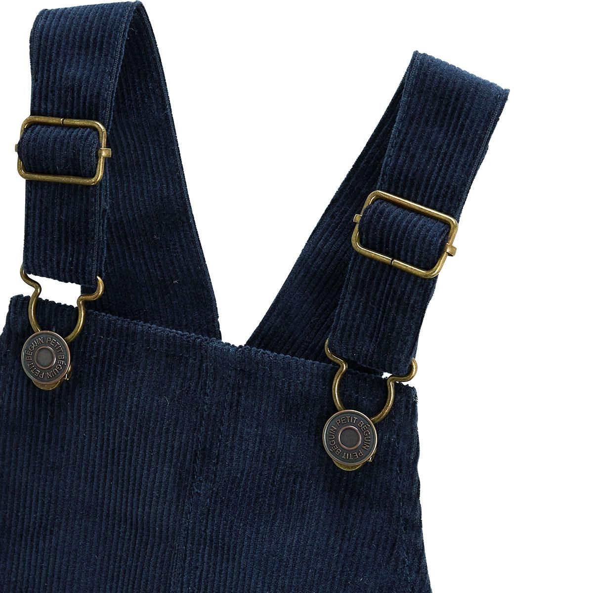 Petit Béguin Robe enfant en velours côtelé Belle de Nuit