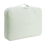 Petit Béguin Valise maternité en gaze de coton Hello Baby. Coloris disponibles : Vert