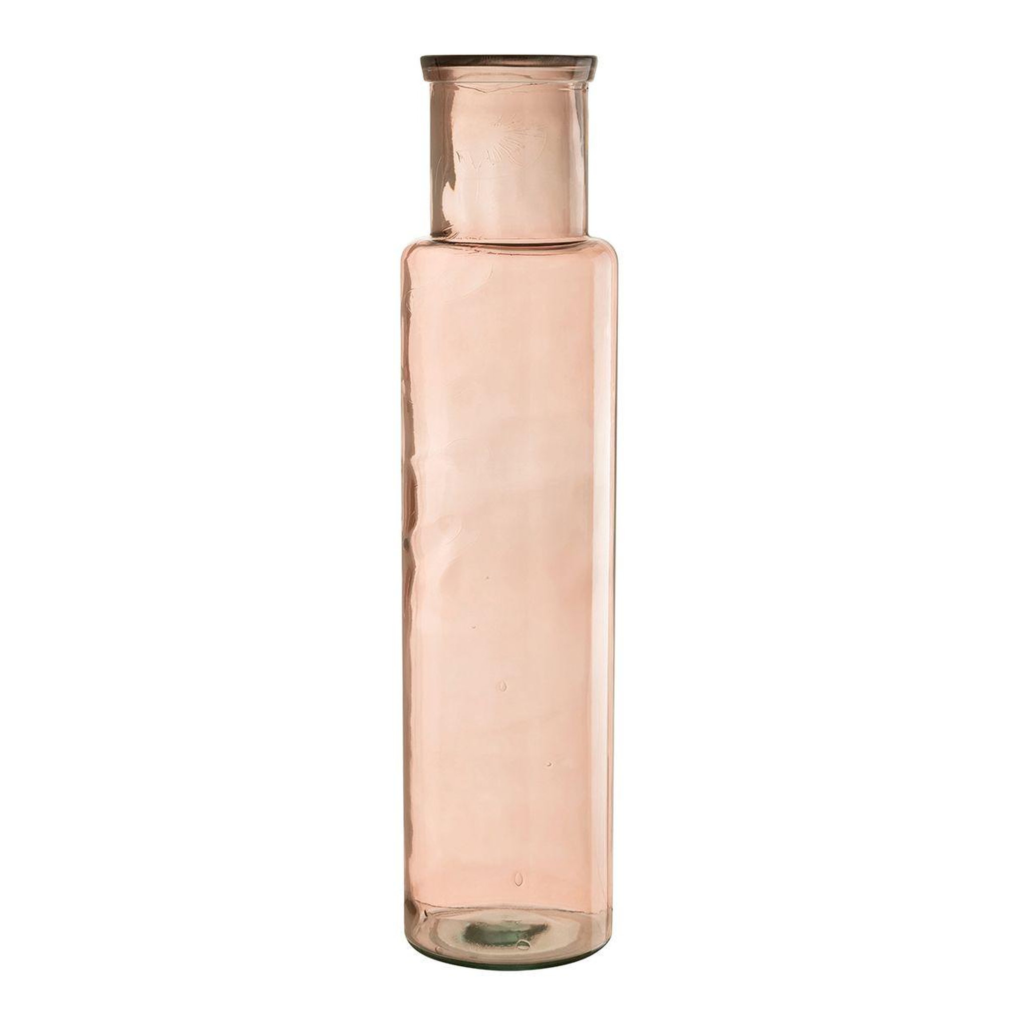 J-LINE Vase en verre  bouteille  44cm rose