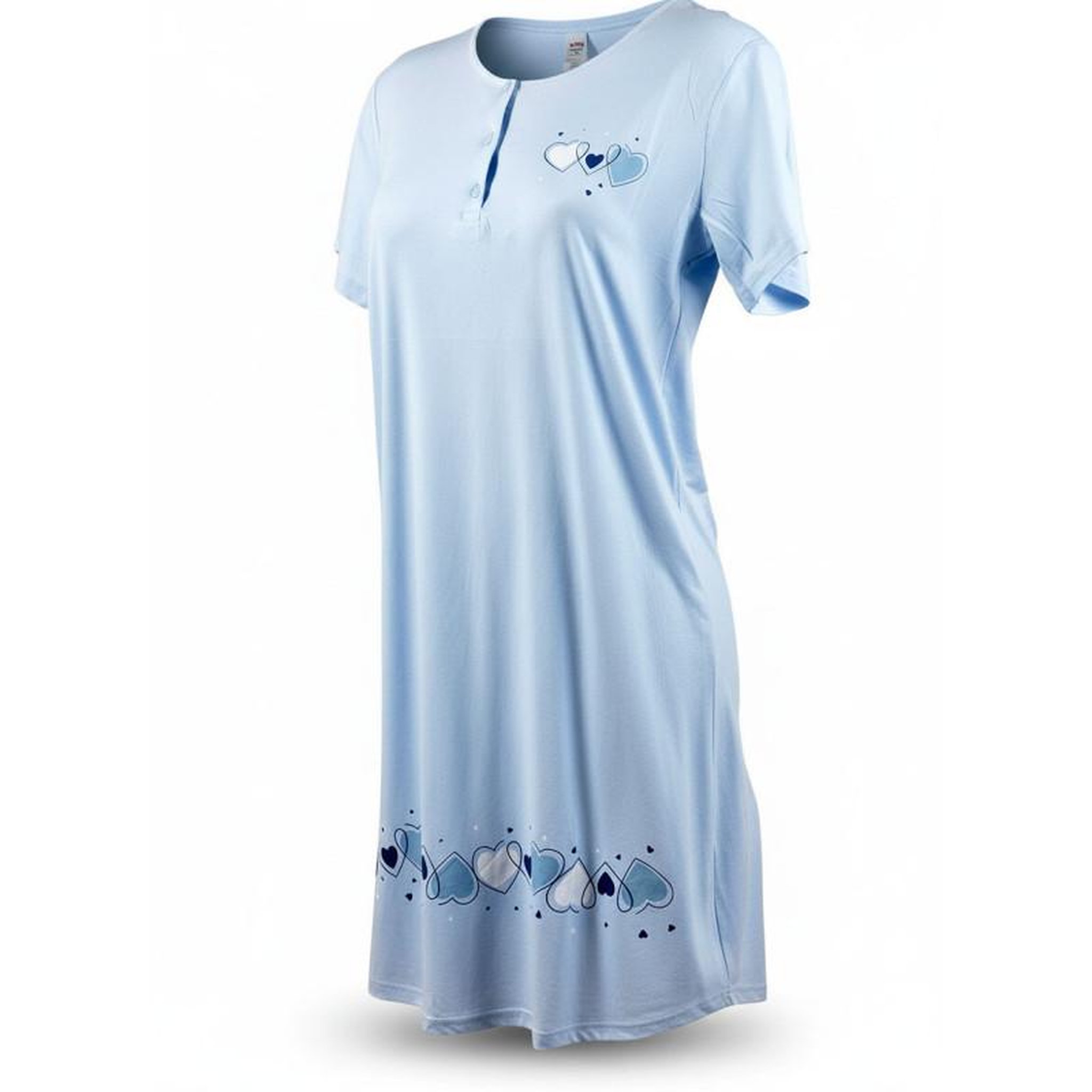Voir la diapositive 1 : OZABI OZABI Chemise de Nuit Femme Microfibre Manches Courtes