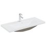 Voir la diapositive 2 : VIDAXL Lavabo encastre avec robinet 91x39x18 cm ceramique blanc
