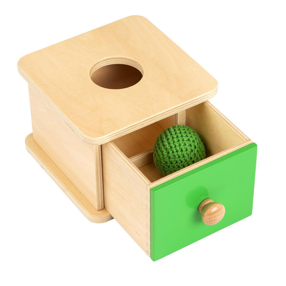 EDUCO Jeu de formes - Peekaboo vert - jeu Montessori