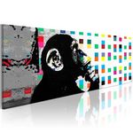 Paris Prix Tableau Imprimé  Banksy - the Thinker Monkey. Coloris disponibles : Multicolore