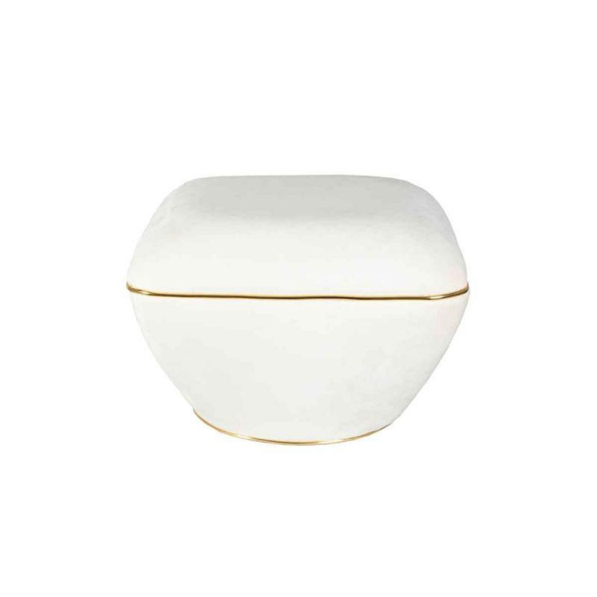 Paris Prix Tabouret Design  Contessa  60cm Ivoire & Or