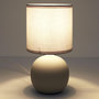 Voir la diapositive 3 : Paris Prix Lampe à Poser en Céramique  Loraine  25cm Taupe