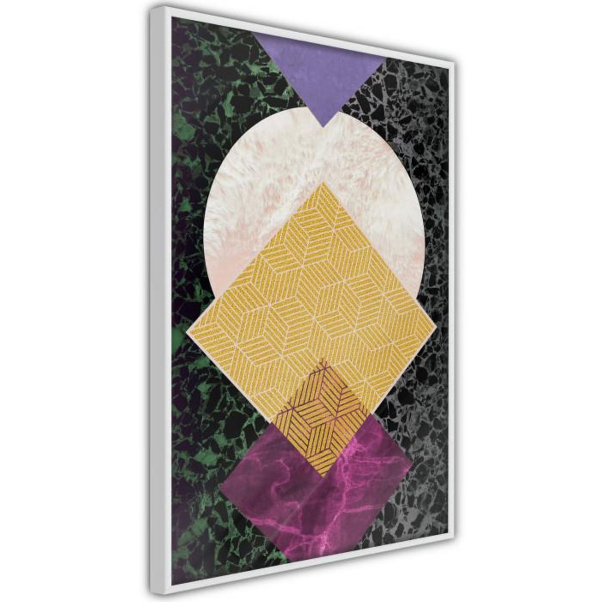 Paris Prix Affiche Murale Encadrée  Squares and Circle