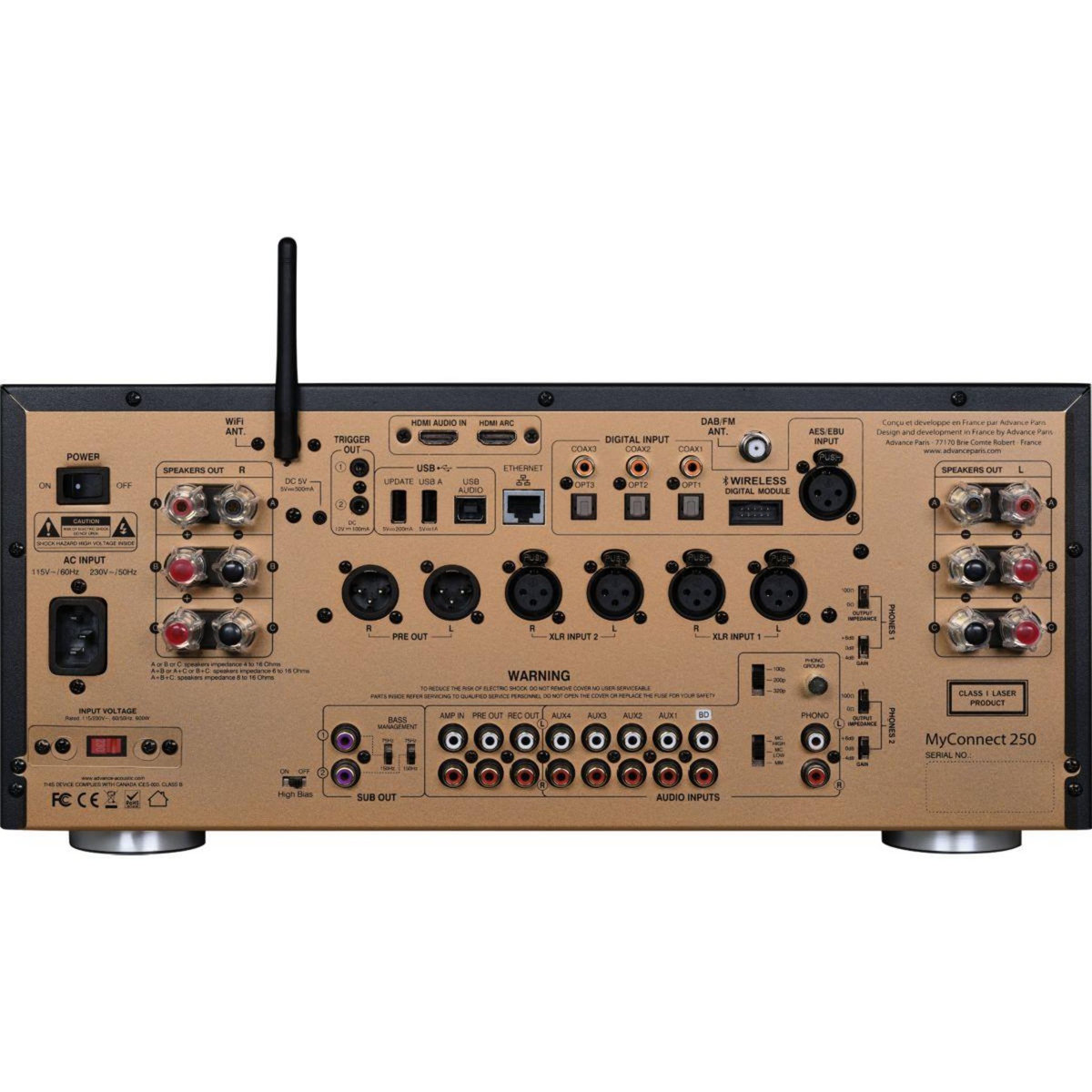 ADVANCE PARIS Amplificateur HiFi MyConnect 250