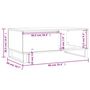 Voir la diapositive 6 : VIDAXL Table basse Gris beton 90x50x36,5 cm Bois d'ingenierie