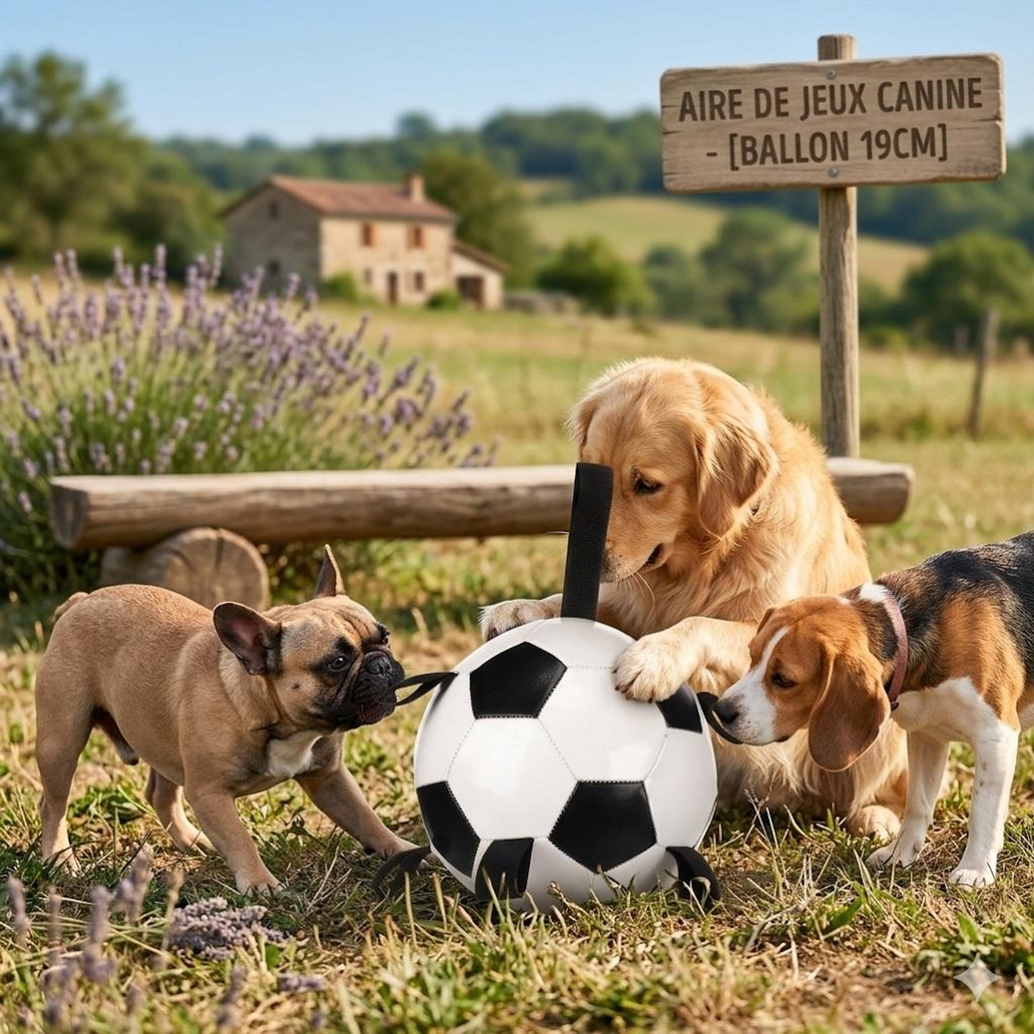 Voir la diapositive 2 : Eden Jeu ballon de football pour chien towa