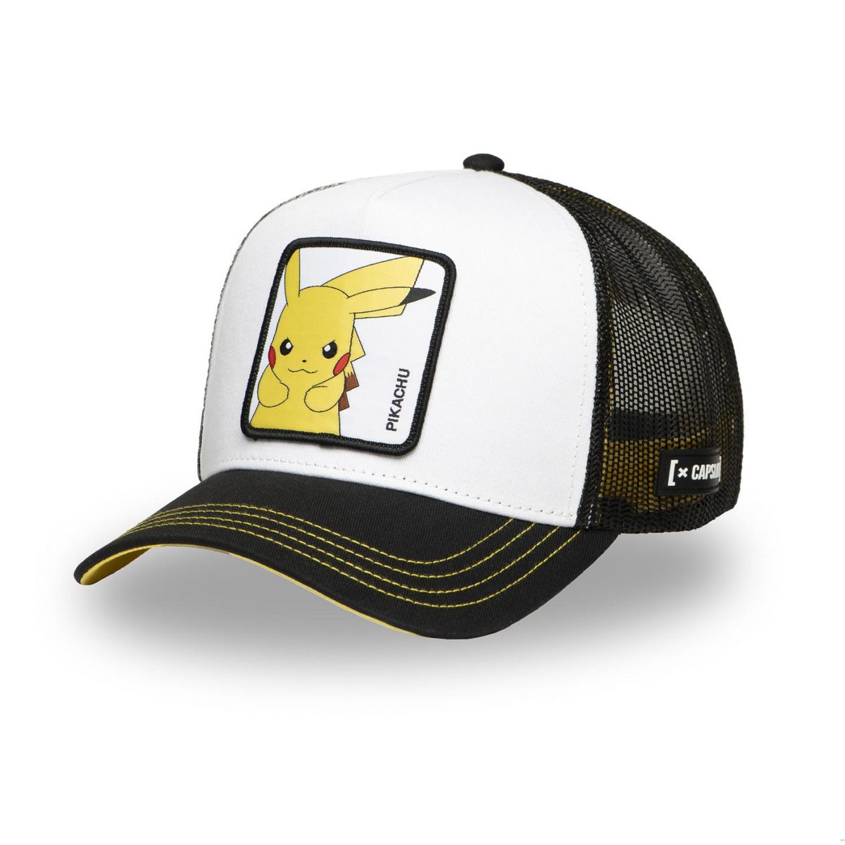 CAPSLAB Casquette trucker avec filet en sergé de coton Pokemon Electric