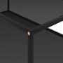VIDAXL Table basse Noir 120x60x35 cm Verre trempe