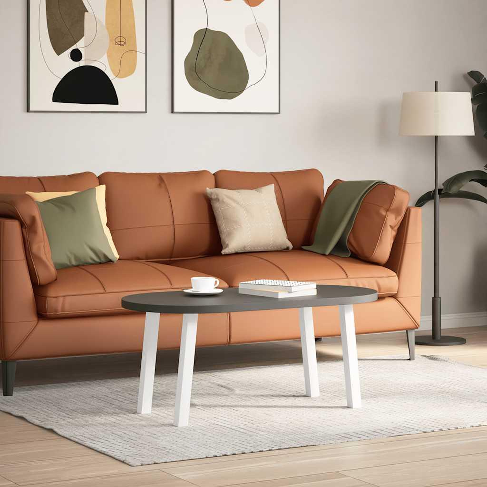 Voir la diapositive 3 : VIDAXL Pieds de table basse 4 pcs blanc 42 cm acier