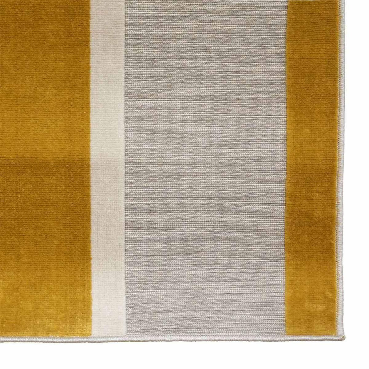 ATMOSPHERA Tapis Déco Géométrique  Iza  120x170cm Ocre