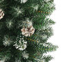 Voir la diapositive 4 : VIDAXL Sapin de Noël artificiel mince avec support 120 cm PVC