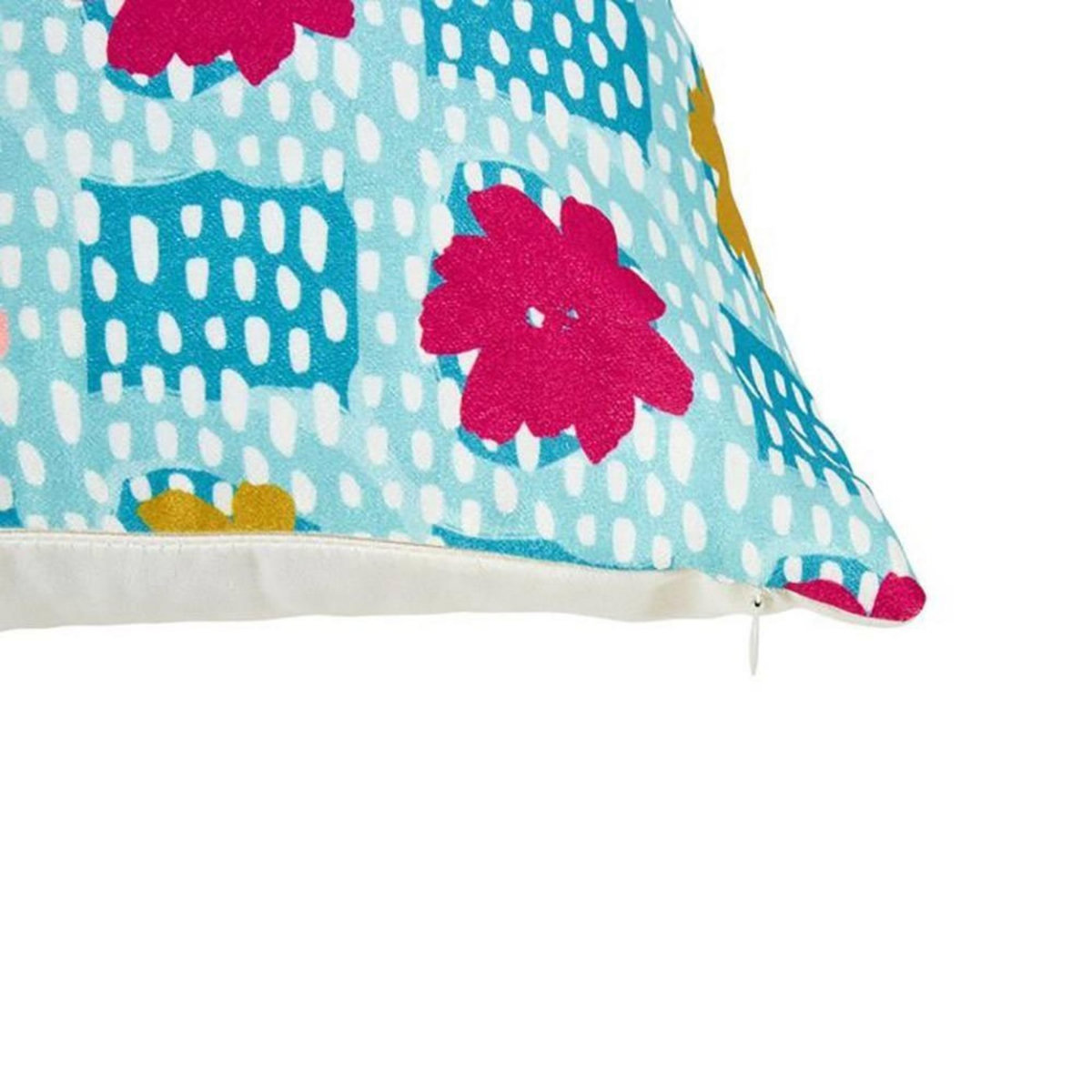 OSTARIA Housse de coussin 40x40 cm Fleurie