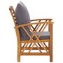 Voir la diapositive 4 : VIDAXL Chaises de jardin avec coussins lot de 2 Bois d'acacia massif