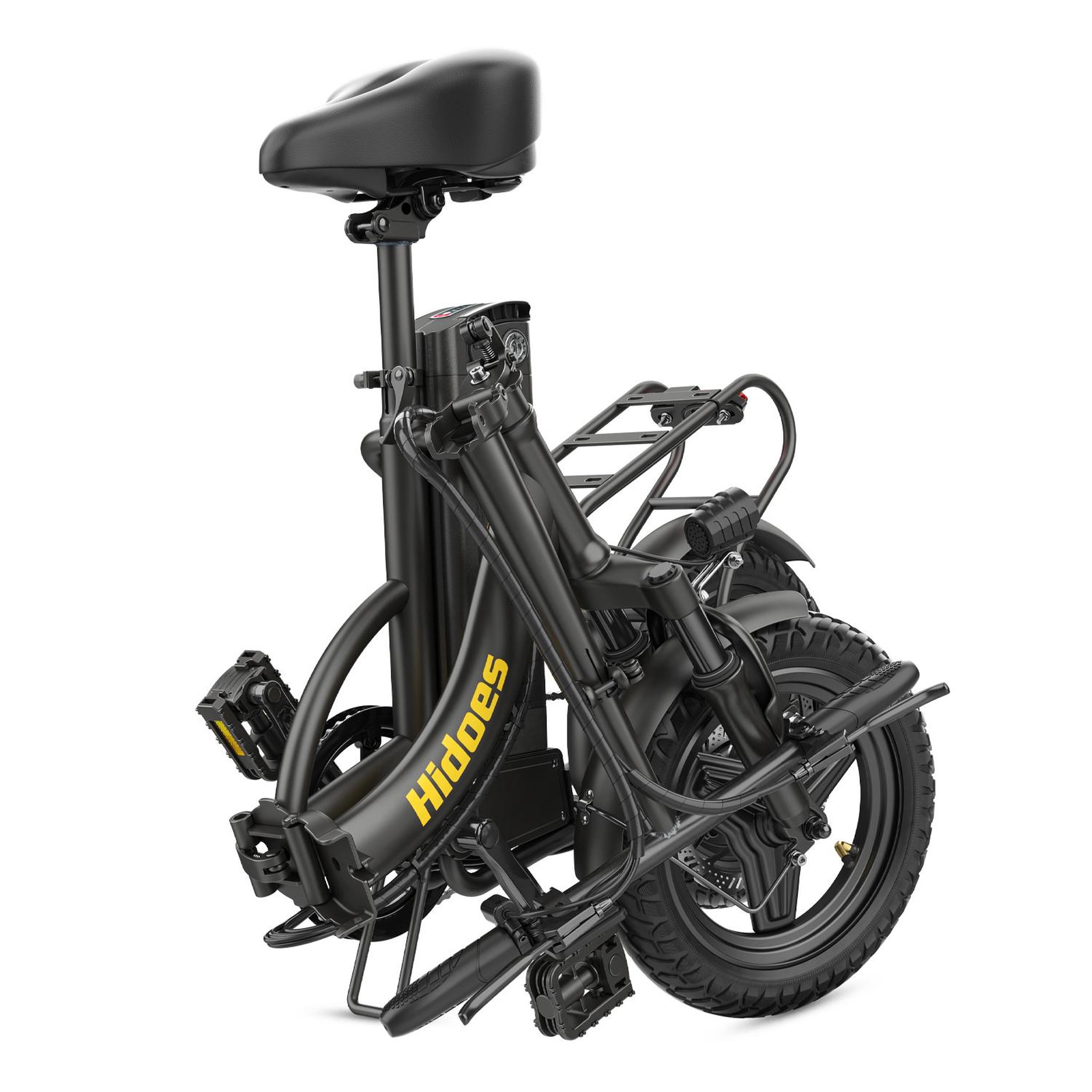 Voir la diapositive 3 : HIDOES Vélo électrique pliable Hidoes C5, batterie amovible 36 V 10,4 Ah, 25 km/h, 14 pouces, noir