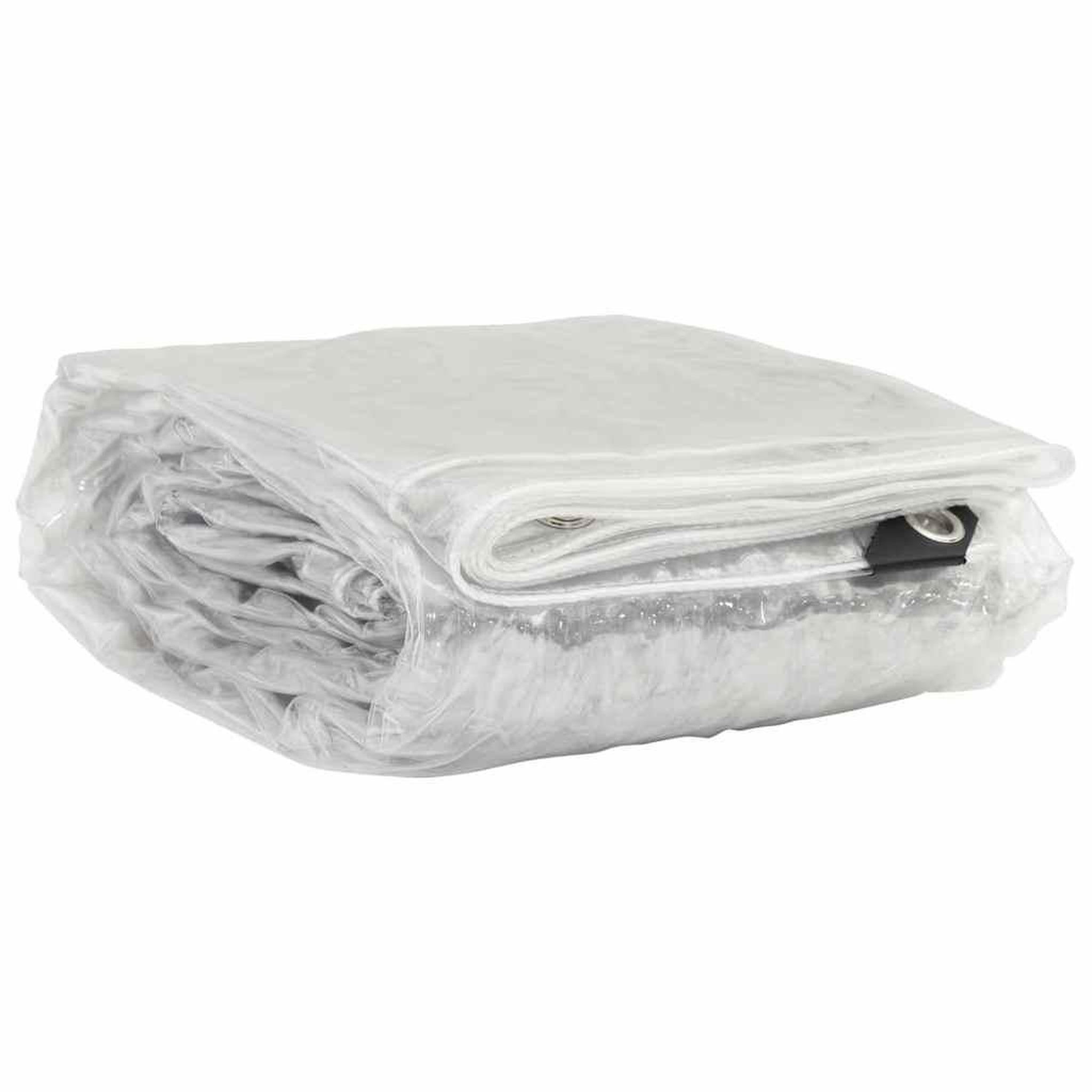 Voir la diapositive 3 : VIDAXL Bache transparente avec œillets 3x10 m PVC