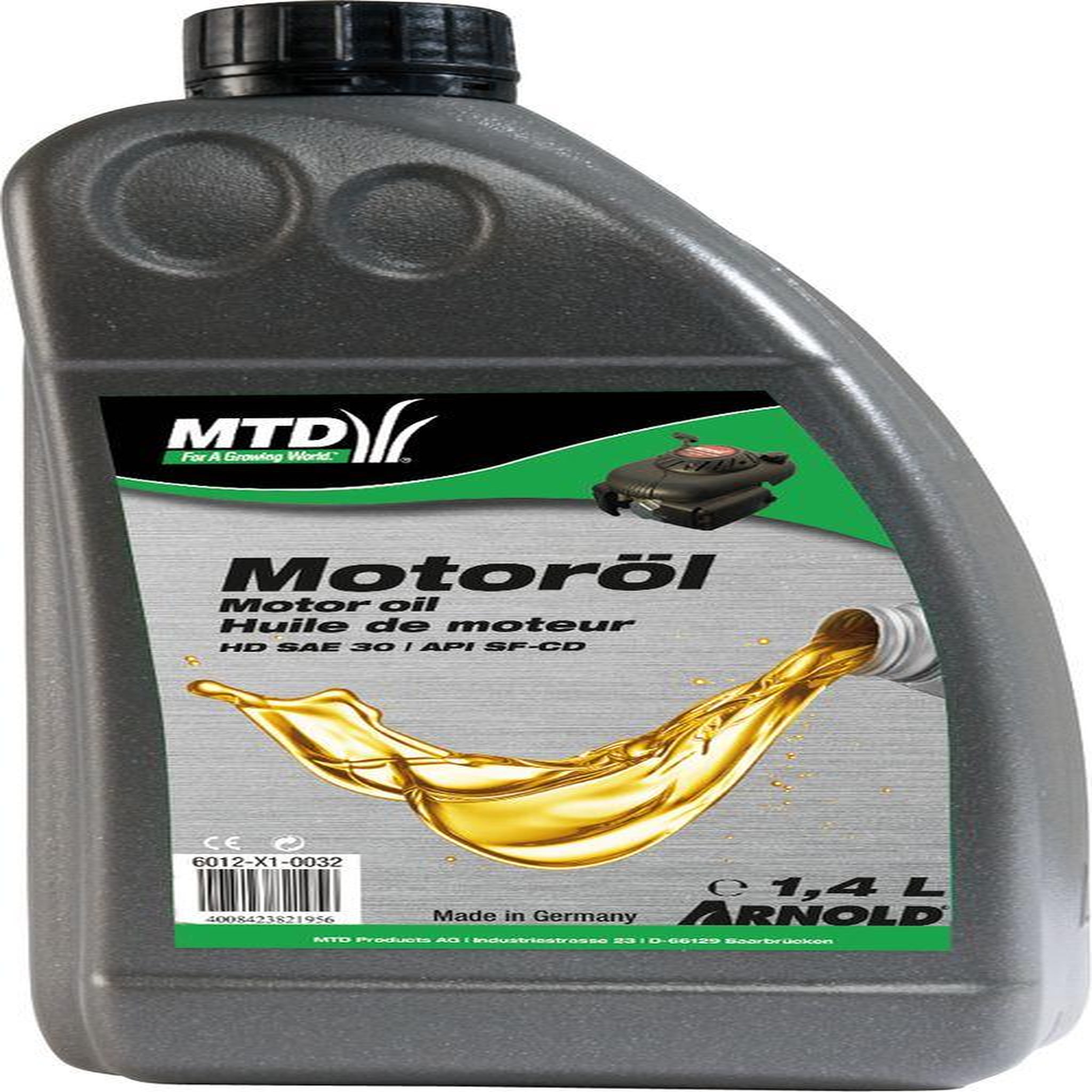 ARNOLD Huile moteur monograde SAE 30 HD pour les moteurs 4 temps des petites machines - 1,4 l