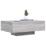 Voir la diapositive 5 : VIDAXL Table basse avec lumieres LED sonoma gris 85x55x31 cm