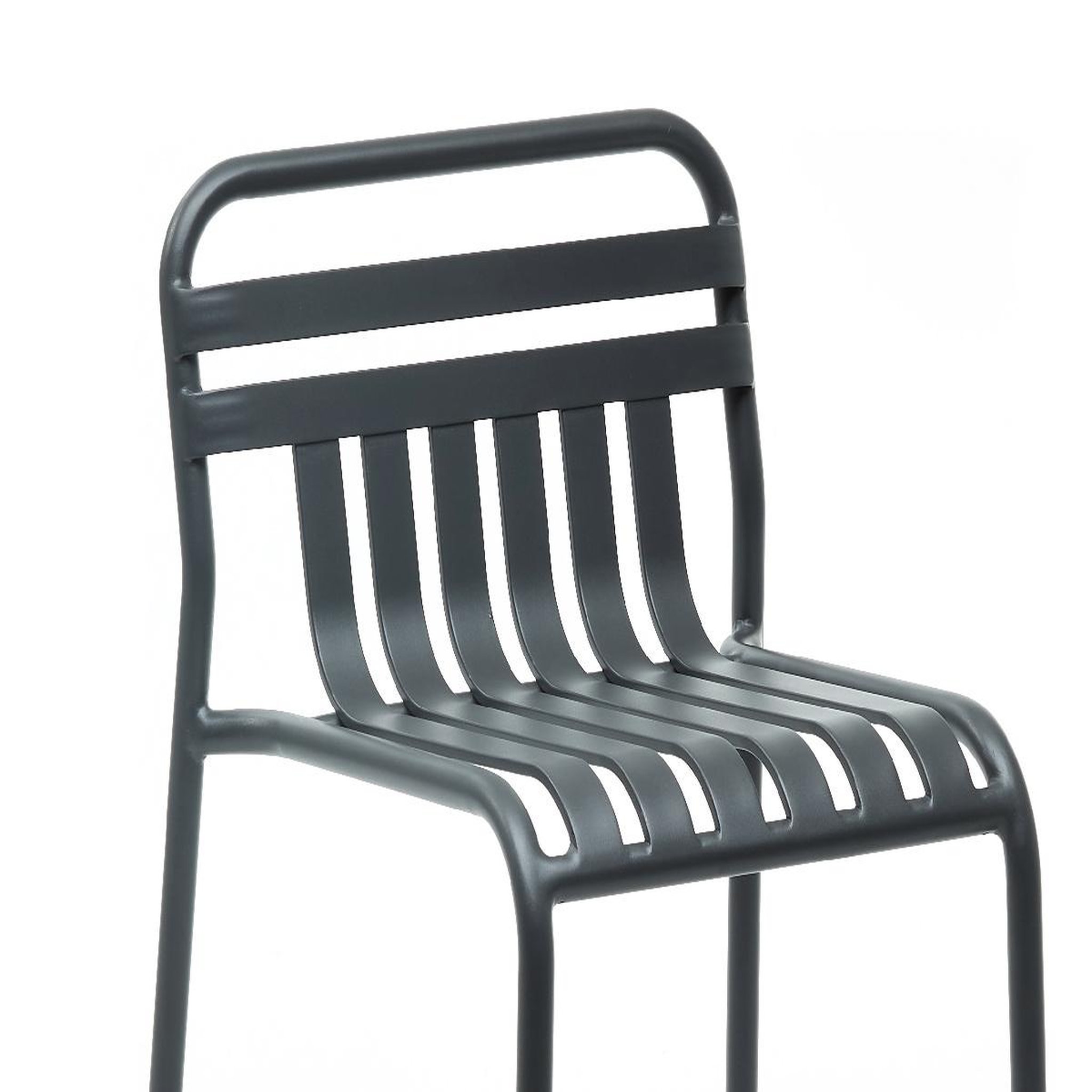 Voir la diapositive 3 : Jardiline Tabouret de jardin haut miami avec dossier empilable - jardiline