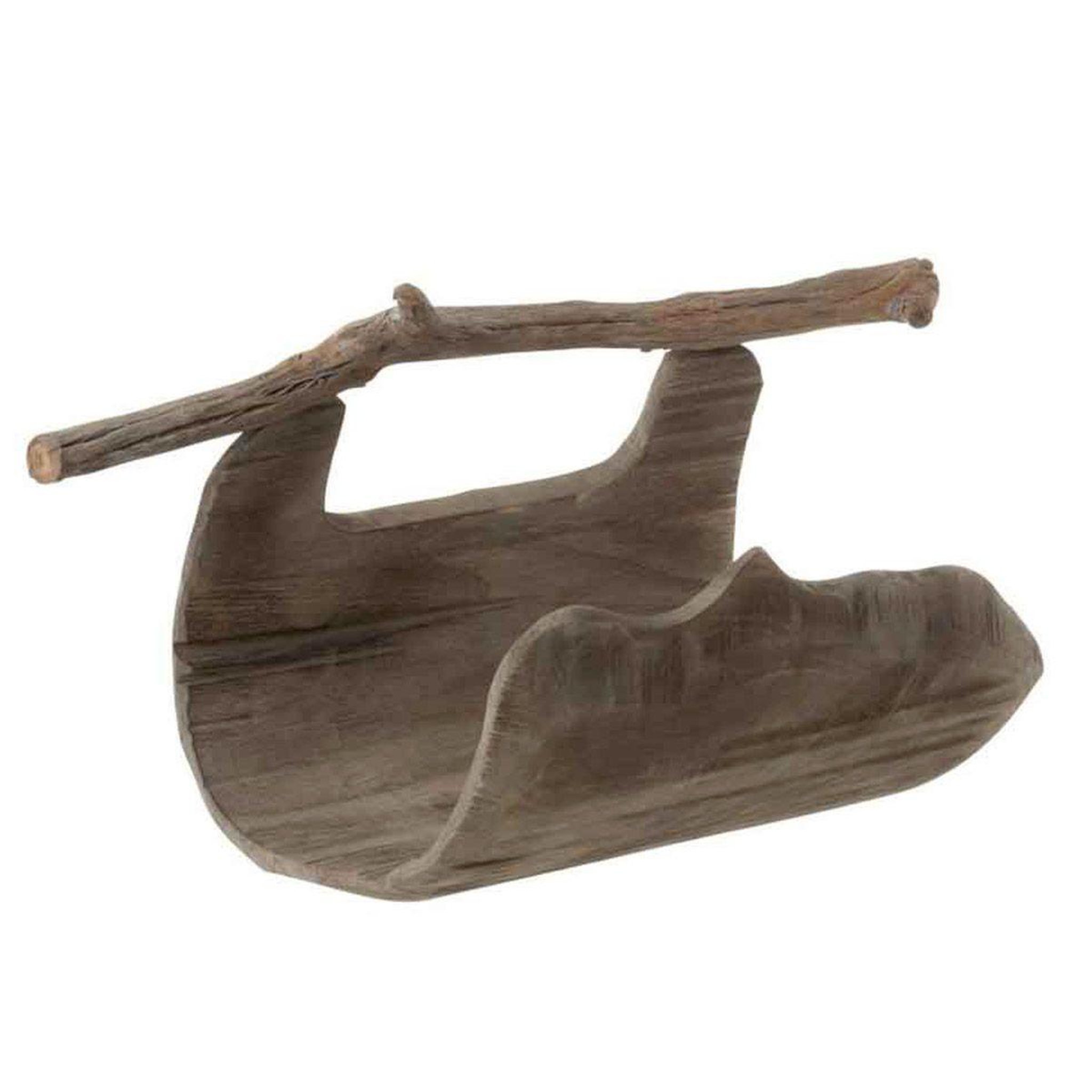 J-LINE Support pour Plantes en Bois  Valeria  45cm Naturel
