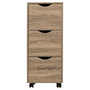 Voir la diapositive 2 :  Tour de Rangement  3 Tiroirs  80cm Naturel