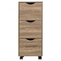 Voir la diapositive 2 :  Tour de Rangement  3 Tiroirs  80cm Naturel