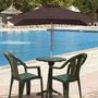 Voir la diapositive 2 : OUTSUNNY Parasol rectangulaire inclinable bois polyester haute densité 2L x 1,5l x 2,3H m chocolat