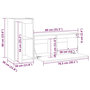 Voir la diapositive 6 : VIDAXL Meubles TV 2 pcs Gris Bois massif de pin