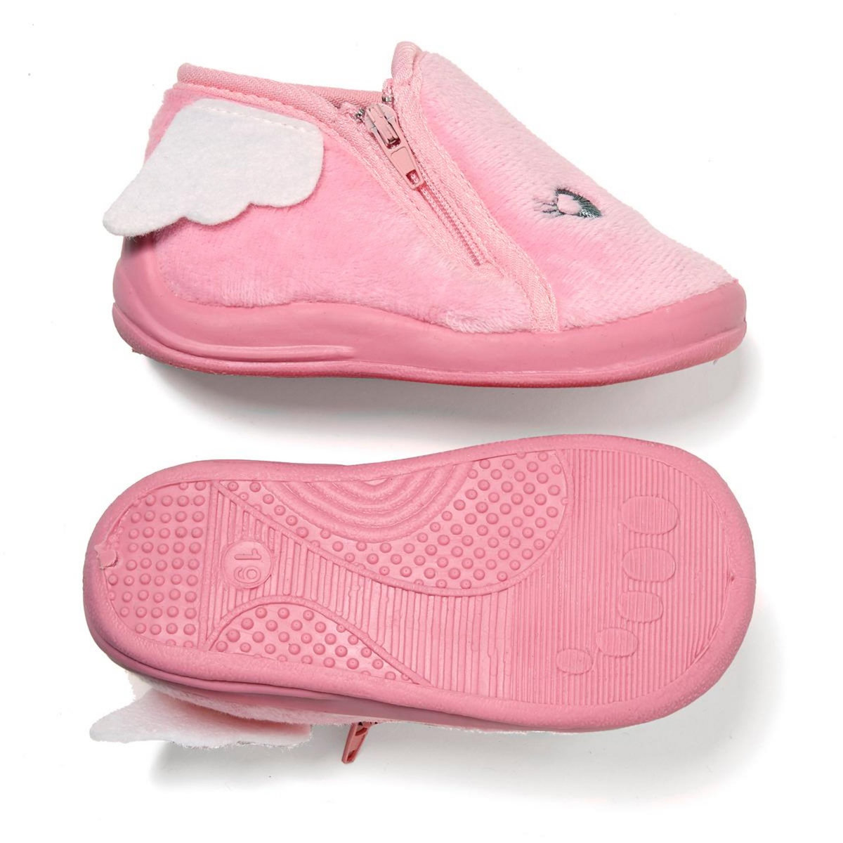 IN EXTENSO Chaussons velours animaux bébé fille